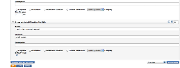 Modifying the User content class